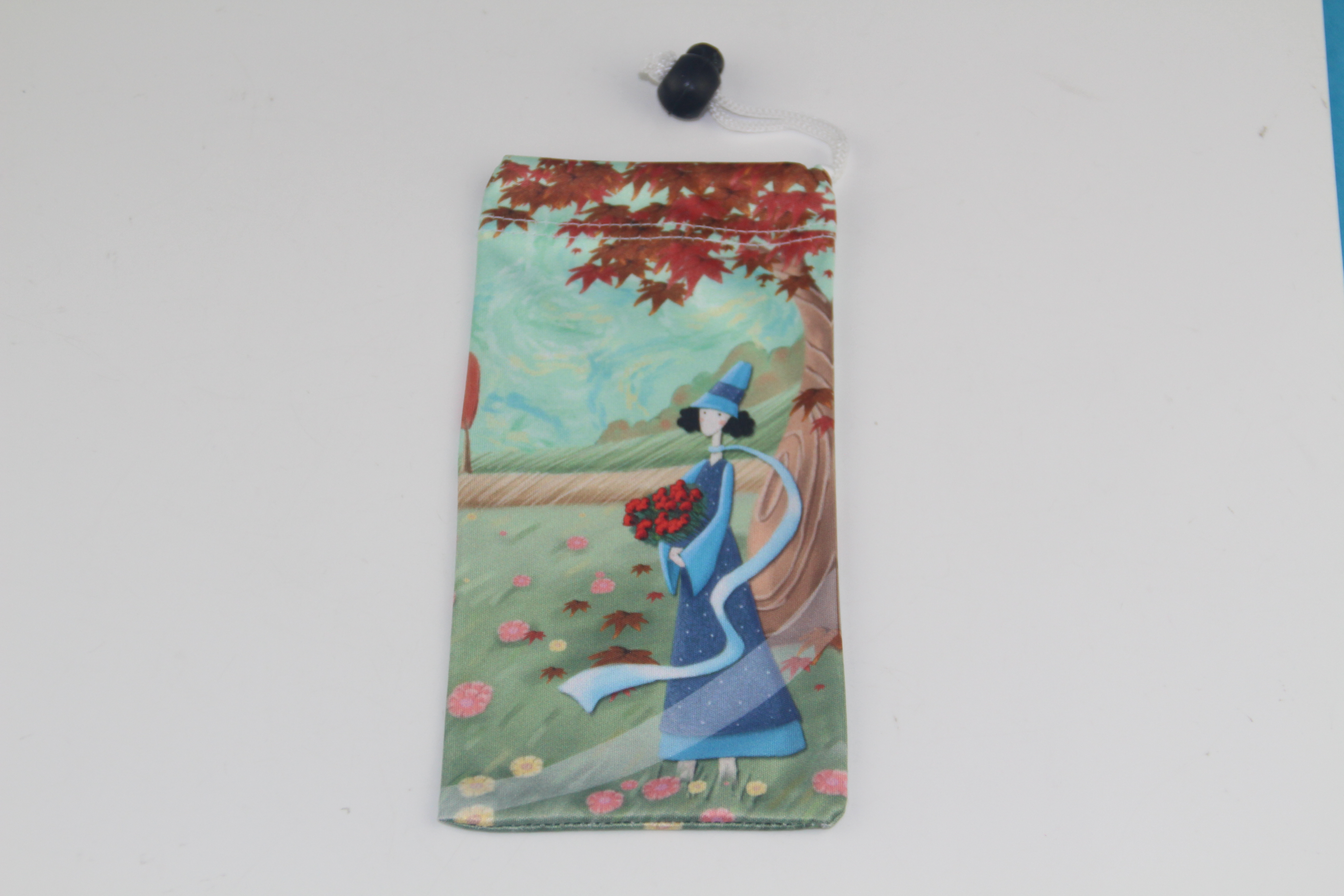 Bolsas de joyería de microfibra con cordón de tela personalizada para regalo